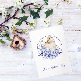 Waterverf Bird Moederdag Kaart