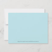 Waterverf Bird op een Branch Wenskaart Bedankkaart (Achterkant)