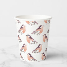 Waterverf Bird Pattern Koffiebekers