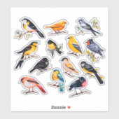 Waterverf Bird Scrapbook Stationery Sticker (Vel)