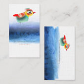 Waterverf Bird Visitekaartje (Voorkant / Achterkant)