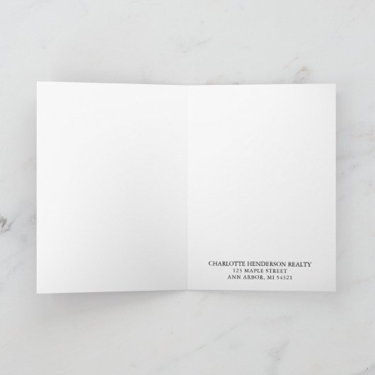 Waterverf Birdhouse Happy House Birthday Card Kaart (Binnen)