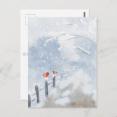 Waterverf Birds Briefkaart | Natuur (Voorkant / Achterkant)