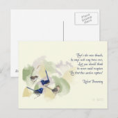 Waterverf Birds Robert Browning Poem Briefkaart (Voorkant / Achterkant)