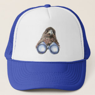 Waterverf Birdwatcher Bird die Hawk Fun bekijkt Trucker Pet