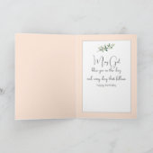 Waterverf Birthday Angel Meisje Kaart (Binnen)