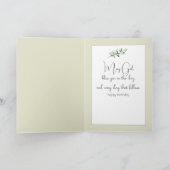 Waterverf Birthday Angel Meisje Kaart (Binnen)