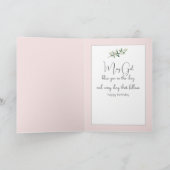 Waterverf Birthday Angel Meisje Kaart (Binnen)