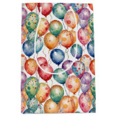 Waterverf Birthday-ballonnen Medium Cadeauzakje (Voorkant)