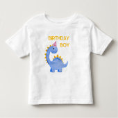 Waterverf Birthday Boy dino Kinder Shirts (Voorkant)