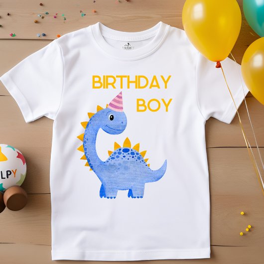 Waterverf Birthday Boy Dino T-shirt