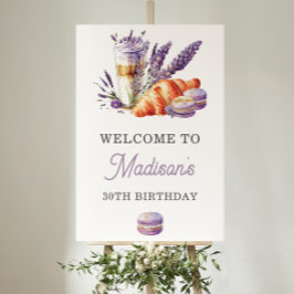 Waterverf Birthday Brunch Welkomstteken Poster