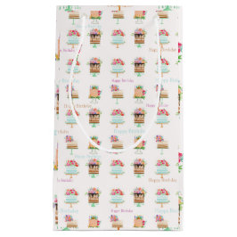 Waterverf Birthday Floral maakt kleine cadeautas