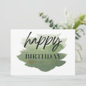 Waterverf Birthday Kaart (Staand voorkant)