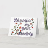 Waterverf Birthday Kaart (Voorkant)