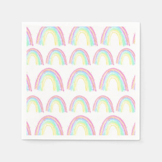 Waterverf Birthday Party Servet (Voorkant)