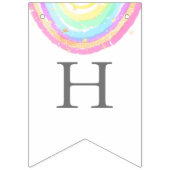 Waterverf Birthday Party Vlaggetjes (Tweede vlag)