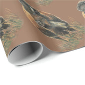 Waterverf Bison Buffalo Animal Natuur Art Cadeaupapier (Rol Hoek)