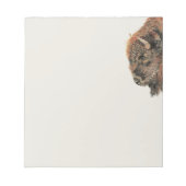 Waterverf Bison Buffalo Animal Natuur Art Notitieblok (Voorkant)