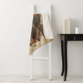 Waterverf Bison Buffalo Dierlijke Natuur in het wi Sherpa Deken (In situ)