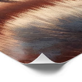 Waterverf Bizon op de vlakten Perfect Poster (Hoek)