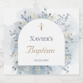 waterverf blaasjes likeurfles etiket (Enkel label)