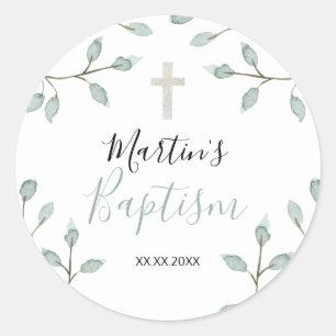 waterverf blaasjes ronde sticker