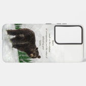 Waterverf Black Beer Animal Totem Spirit Guide Samsung Galaxy Hoesje (Linkerkant)