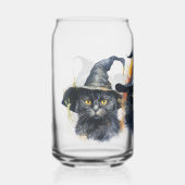 Waterverf Black Cat Trio Blikvorm Glas (Voorkant)