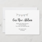 Waterverf Black Door We hebben verhuisd Aankondiging (Achterkant)