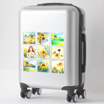 Waterverf Black-eyed Susan flower Scrapbook