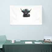 Waterverf Black Highland Koe Classic T-shirt Spandoek (Beurs)