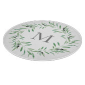 Waterverf Black Olive Wreate Snijplank (Hoek)