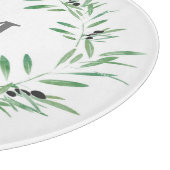 Waterverf Black Olive Wreate Snijplank (Hoek)