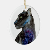 Waterverf Black Panther - Animal Keramisch Ornament (Rechts)
