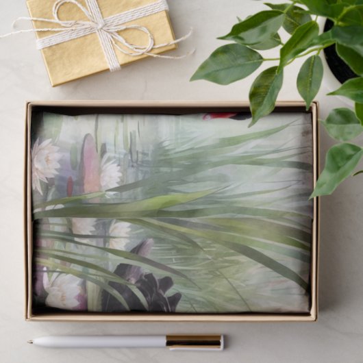 Waterverf Black Swan Decoupage Craft Tissuepapier (Geschenk)