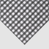 Waterverf Black White Buffalo Check Gift Wrapping Tissuepapier (Detail)