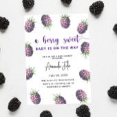 Waterverf Blackberry Baby shower Kaart