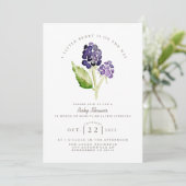 Waterverf Blackberry Duo | Berry-Baby shower Kaart (Staand voorkant)