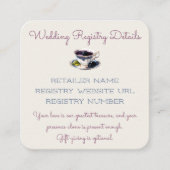 Waterverf Blackberry en Cream Floral Informatiekaartje (Voorkant)