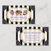 Waterverf Blackberry taarten en jam bakkerij Visitekaartje (Voorkant / Achterkant)