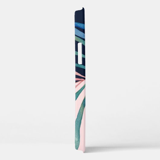 Waterverf blad, abstracte natuur print. Case-Mate iPhone case (Achterkant / Rechts)