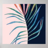 Waterverf blad, abstracte natuur print. poster (Voorkant)