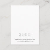 Waterverf blad dat sierjuwelen tentoonstelt visitekaartje (Achterkant)