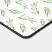 Waterverf blad groen patroon bureaumat (Hoek)