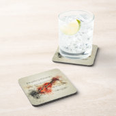 Waterverf — Blad Muziek en Violin Bier Onderzetter (Rechterzijde)