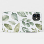 Waterverf Blad Patroon Case-Mate iPhone Case (Achterkant (horizontaal))
