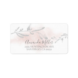 Waterverf blad retour adres label