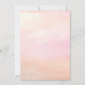 Waterverf - bladen en prosecco - vrijgezellenfeest kaart (Achterkant)