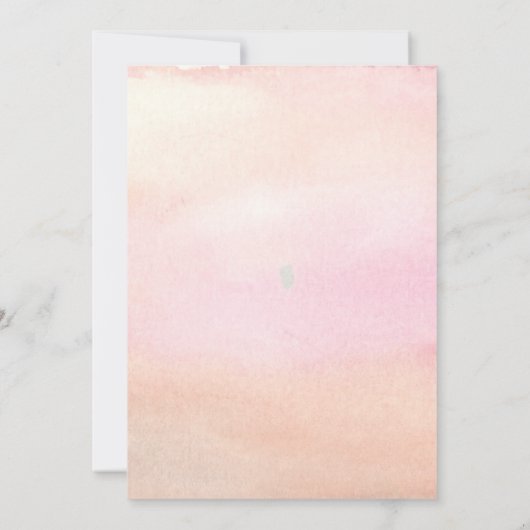 Waterverf - bladen en prosecco - vrijgezellenfeest kaart (Achterkant)